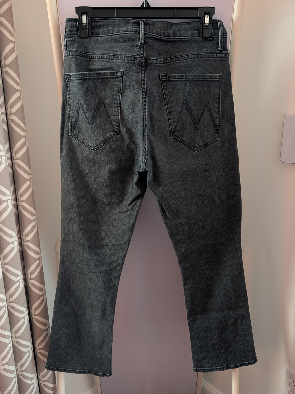 MOTHER Women's Black Boot Cut Jeans